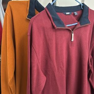 Set of 2 men’s Lands End q-zips